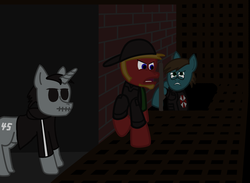 Size: 1946x1428 | Tagged: safe, artist:commissarprower, afraid of monsters, david leatherhoff, ponified, spike and barley, spike and barley play, this will end in tears