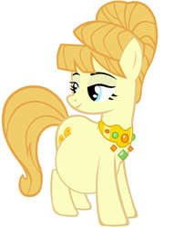 Size: 691x904 | Tagged: safe, aunt orange, earth pony, pony, g4, female, jewelry, mare, necklace, pregnant, pregnant edit, simple background, solo, white background