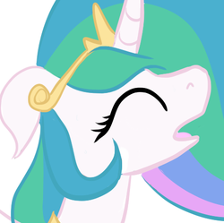 Size: 479x477 | Tagged: safe, artist:nopl0t4u, princess celestia, alicorn, pony, g4, bust, eyes closed, female, mare