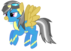 Size: 1386x1000 | Tagged: safe, artist:drumblastingquilava, daring do, g4, simple background, transparent background, vector, wonderbolts uniform