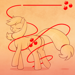 Size: 1200x1200 | Tagged: safe, artist:redintravenous, applejack, earth pony, pony, g4, cutie mark, female, mare, solo