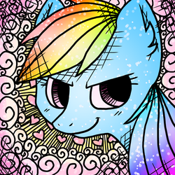 Size: 800x800 | Tagged: safe, artist:oranges-and-pears, rainbow dash, g4, heart
