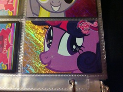 Size: 2592x1936 | Tagged: safe, twilight sparkle, g4, foil cards, irl, merchandise, photo