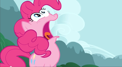 Size: 854x476 | Tagged: safe, screencap, pinkie pie, g4, my little pony: friendship is magic, too many pinkie pies, faic, pinkie frogmouth