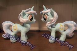 Size: 897x599 | Tagged: safe, artist:little-broy-peep, lyra heartstrings, pony, g4, irl, photo, plushie, solo
