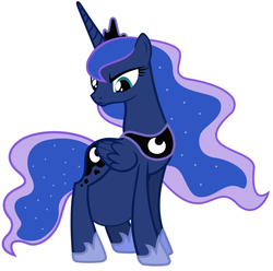 Size: 926x920 | Tagged: safe, princess luna, alicorn, pony, g4, angry, female, pregnant, pregnant edit, simple background, solo