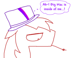 Size: 800x600 | Tagged: safe, artist:weaver, big macintosh, twilight sparkle, earth pony, pony, g4, hat, hat pony, inanimate tf, male, ship:twimac, shipping, simple background, stallion, straight, transformation, weaver you magnificent bastard, white background