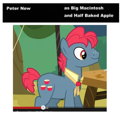 Size: 459x431 | Tagged: safe, edit, edited screencap, screencap, apple split, apple family reunion, g4, my little pony: friendship is magic, apple family member, wrong, wrong name