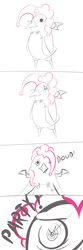 Size: 500x1500 | Tagged: safe, artist:cheshiresdesires, pinkie pie, g4, crossover, disgaea, prinny