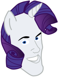 Size: 569x732 | Tagged: safe, rarity, pony, unicorn, g4, chintastic, horn, meme, simple background, solo, transparent background