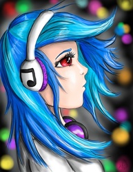 Size: 800x1038 | Tagged: safe, artist:whennarwalsattack, dj pon-3, vinyl scratch, human, g4, female, humanized, solo