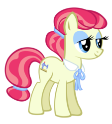 Size: 1522x1688 | Tagged: safe, artist:durpy, sew 'n sow, earth pony, pony, apple family reunion, g4, female, lidded eyes, mare, simple background, smiling, solo, transparent background, vector