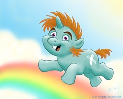 Size: 720x576 | Tagged: safe, artist:wolfenm, snips, pony, unicorn, g4, colt, male, rainbow