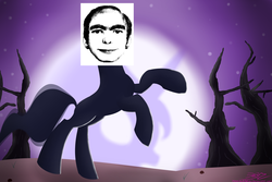 Size: 1050x700 | Tagged: safe, princess luna, the headless horse, headless horse, g4, dream walker luna, this man