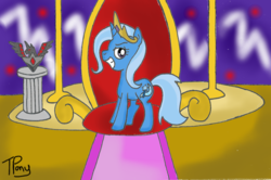 Size: 599x397 | Tagged: safe, artist:twitterfulpony, trixie, g4, queen