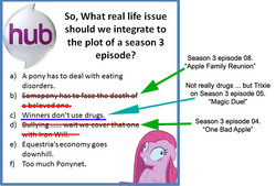 Size: 812x550 | Tagged: safe, pinkie pie, apple family reunion, g4, bad idea, meta, winners don't use drugs