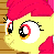 Size: 500x500 | Tagged: safe, screencap, apple bloom, g4, animated, female, scrunchy face, vibrating