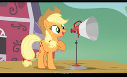 Size: 1680x1028 | Tagged: safe, screencap, applejack, apple family reunion, g4, alcohol, youtube caption