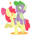 Size: 536x592 | Tagged: safe, artist:jadeyarts, apple bloom, spike, g4, female, heart, male, ship:spikebloom, shipping, straight