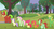 Size: 600x328 | Tagged: safe, screencap, alula, apple bloom, apple cinnamon, babs seed, candy apples, florina tart, pluto, wensley, earth pony, pony, apple family reunion, g4, my little pony: friendship is magic, apple family member, background pony, bolo tie, bow, braid, butt, female, filly, foal, hair bow, male, mare, plot, stallion