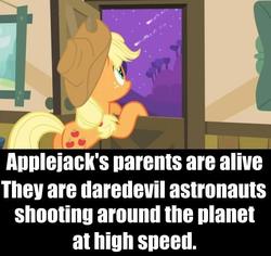 Size: 638x602 | Tagged: safe, applejack, apple family reunion, g4, my little pony: friendship is magic, applejack's parents, harsher in hindsight, headcanon, shooting star