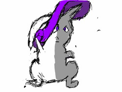 Size: 1280x960 | Tagged: artist needed, safe, rarity, rabbit, g4, 30 minute art challenge, rabbity, solo, species swap