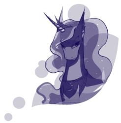 Size: 697x709 | Tagged: safe, artist:shadowdreamer4, princess luna, pony, g4, female, solo