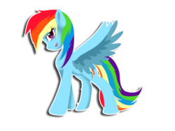 Size: 1600x1200 | Tagged: safe, artist:pastelflakes, rainbow dash, pegasus, pony, g4, female, mare, simple background, solo, transparent background, white outline