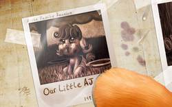 Size: 1920x1200 | Tagged: safe, artist:tsitra360, applejack, g4, baby, babyjack, crying, hooves, photo, unshorn fetlocks