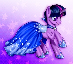 Size: 2754x2386 | Tagged: safe, artist:madelezabeth, twilight sparkle, pony, unicorn, clothes, dress, female, gala, gala dress, solo, unicorn twilight