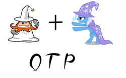 Size: 800x500 | Tagged: safe, trixie, g4, crack shipping, exploitable meme, magical trevor, otp, trixevor