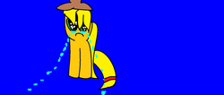 Size: 900x380 | Tagged: safe, applejack, g4, crying, ms paint, sad