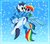 Size: 954x837 | Tagged: safe, artist:ceceliaa, rainbow dash, soarin', g4, blank flank, clothes, scarf, shared clothing, shared scarf, ship:soarindash, shipping