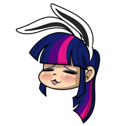 Size: 4000x4000 | Tagged: safe, artist:mamandil, artist:megasweet, twilight sparkle, human, g4, absurd resolution, bunny ears, female, humanized, simple background, solo, transparent background, vector