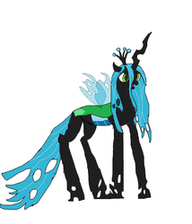 Size: 1411x1651 | Tagged: safe, artist:sylis1232, queen chrysalis, g4, female, simple background, solo, white background