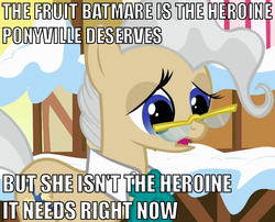 Size: 630x510 | Tagged: safe, mayor mare, g4, batman, commissioner gordon, hilarious in hindsight, image macro, jabot