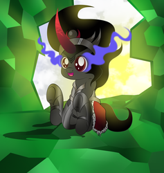 Size: 2170x2286 | Tagged: safe, artist:v-d-k, king sombra, pony, umbrum, unicorn, g4, colt, colt sombra, cute, foal, hooves, male, solo, sombradorable