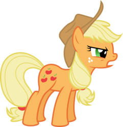 Size: 3916x4063 | Tagged: safe, artist:rainbowrage12, applejack, earth pony, pony, g4, female, simple background, solo, transparent background, vector