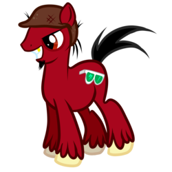 Size: 3000x3000 | Tagged: safe, artist:sirgalahadbw, earth pony, pony, ed edd n eddy, eddy's brother, male, ponified, simple background, stallion, transparent background, unshorn fetlocks