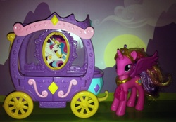 Size: 763x531 | Tagged: safe, princess cadance, g4, official, brushable, carriage, irl, photo, toy