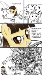 Size: 832x1461 | Tagged: safe, wild fire, pegasus, pony, g4, /mlp/, dreamworks face, female, mare, meta, rage comic, troll, trolling