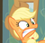 Size: 437x417 | Tagged: safe, screencap, applejack, earth pony, pony, apple family reunion, g4, my little pony: friendship is magic, cropped, female, mare, reaction image, solo