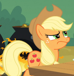 Size: 495x513 | Tagged: safe, screencap, applejack, g4, reaction image