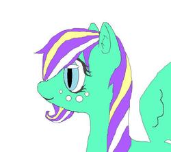 Size: 694x617 | Tagged: safe, oc, oc only, unnamed oc, pegasus, pony, freckles, simple background, white background