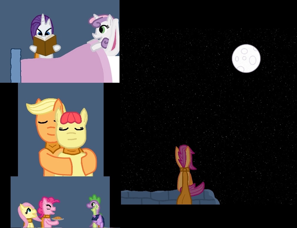 #192403 - safe, scootaloo, cyborg 009, hearth's warming eve, scootalone ...