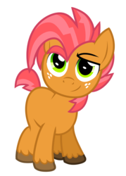 Size: 901x1255 | Tagged: safe, artist:wicklesmack, babs seed, pony, g4, bob steed, colt, foal, male, rule 63, simple background, solo, transparent background, unshorn fetlocks