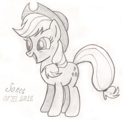 Size: 1717x1676 | Tagged: safe, artist:wmsonee, applejack, earth pony, pony, g4, female, solo