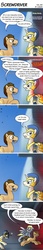 Size: 480x2790 | Tagged: safe, artist:conicer, derpy hooves, doctor whooves, time turner, pony, unicorn, g4, comic, royal guard, sonic screwdriver, speech bubble