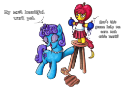 Size: 1804x1304 | Tagged: safe, artist:darkone10, apple bloom, oc, oc:blueberry fuck, g4, wat