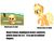 Size: 701x536 | Tagged: safe, applejack, g4, babyjack, fanon, female, filly, foal, green eyes, headcanon, messy, op has an opinion, orange coat, raised hoof, simple background, text, theory, white background, yellow hair, yellow mane